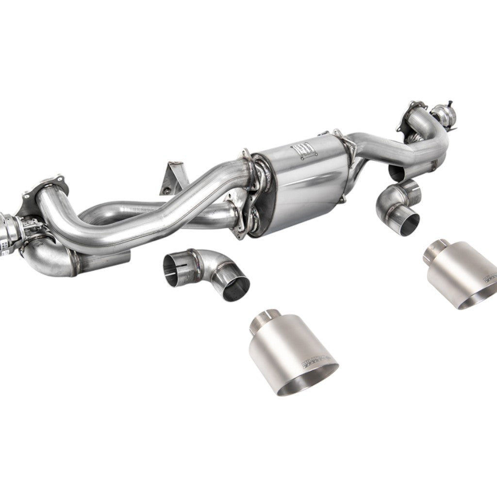 MILLTEK SSXPO167 Вихлопна система Filter-Back, 2.37" (насадки GT-115, матовий титан) для PORSCHE 718 Boxster GTS / Cayman GT4 2020- Photo-0 