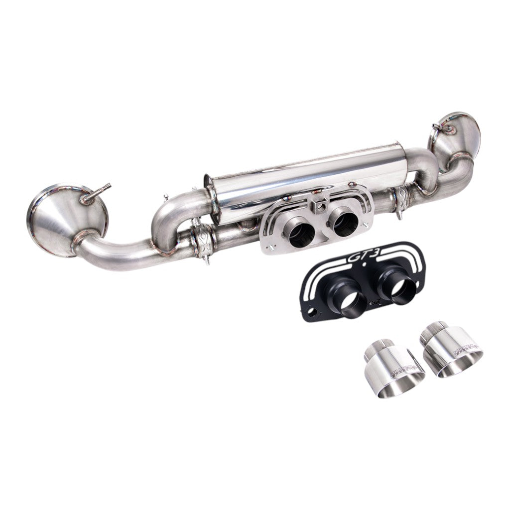MILLTEK SSXPO172 Задній глушник, 2.76" (насадки поліровані GT-100) для PORSCHE 911 GT3 (992) 2021- Photo-0 