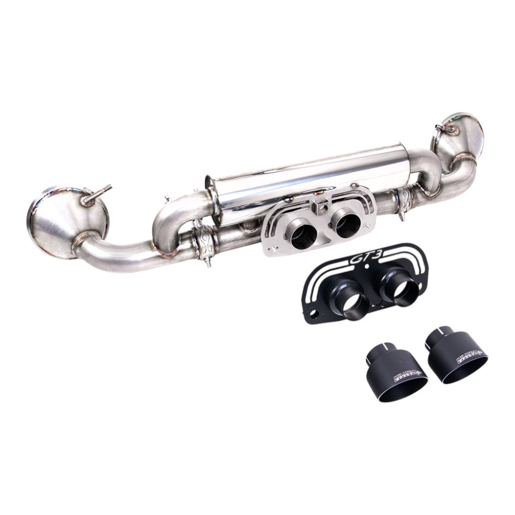 MILLTEK SSXPO173 Задній глушник, 2.76" (насадки GT-100, чорний Cerakote) для PORSCHE 911 GT3 (992) 2021- Photo-0 
