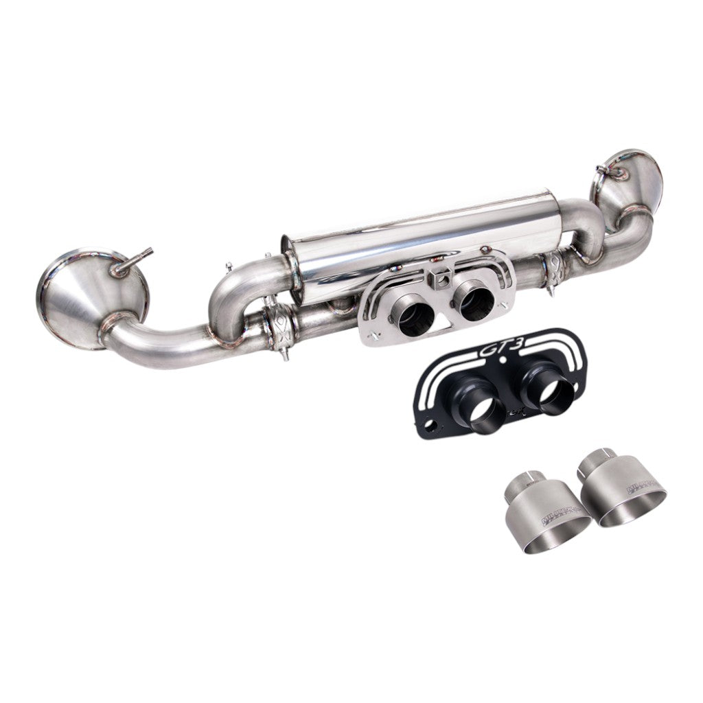 MILLTEK SSXPO174 Задній глушник, 2.76" (насадки GT-100, матовий титан) для PORSCHE 911 GT3 (992) 2021- Photo-0 