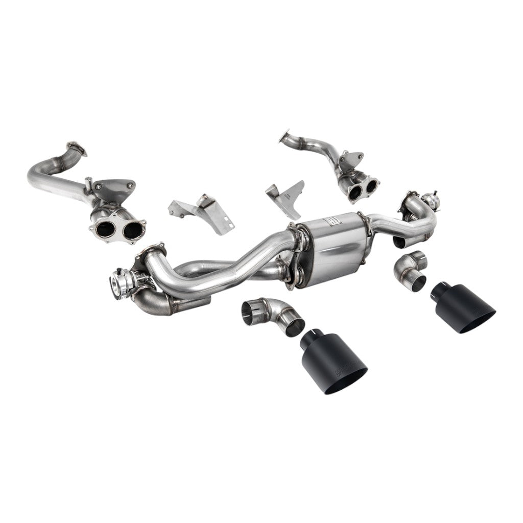 MILLTEK SSXPO185 Система обходу OPF/GPF, 2.37" (насадки GT-115, чорний Cerakote) для PORSCHE 718 Boxster GTS / Cayman GT4 2020- Photo-0 