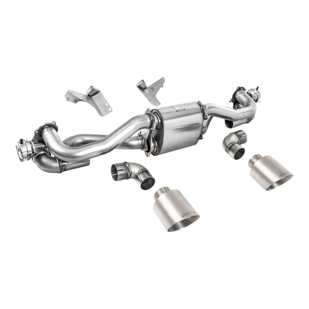 MILLTEK SSXPO191 Вихлопна система Filter-Back, 2.37" (насадки GT-115, матовий титан) для PORSCHE 718 Boxster GTS / Cayman GT4 2020- Photo-0 