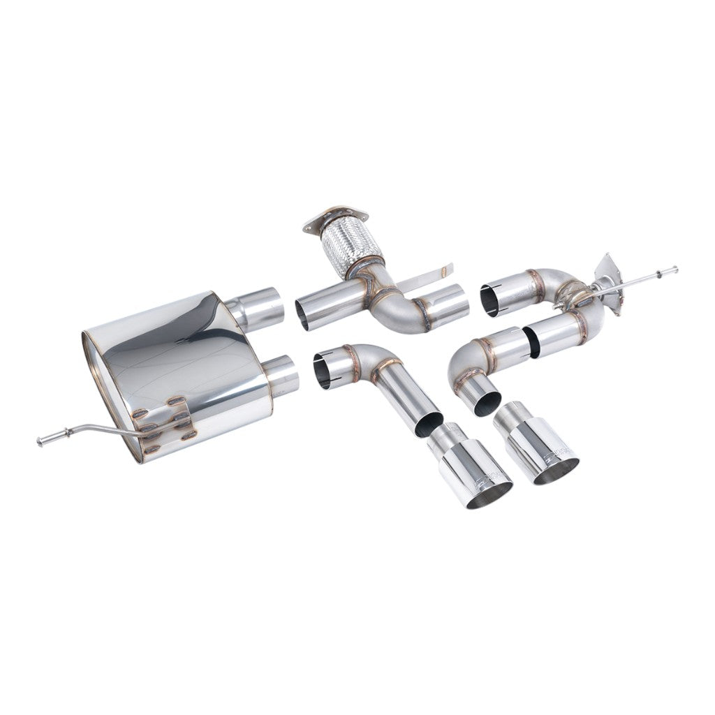 MILLTEK SSXRN426 Вихлопна система Cat-Back, 2.76" (насадки поліровані GT-90) для ALPINE A110S 2019- Photo-0 