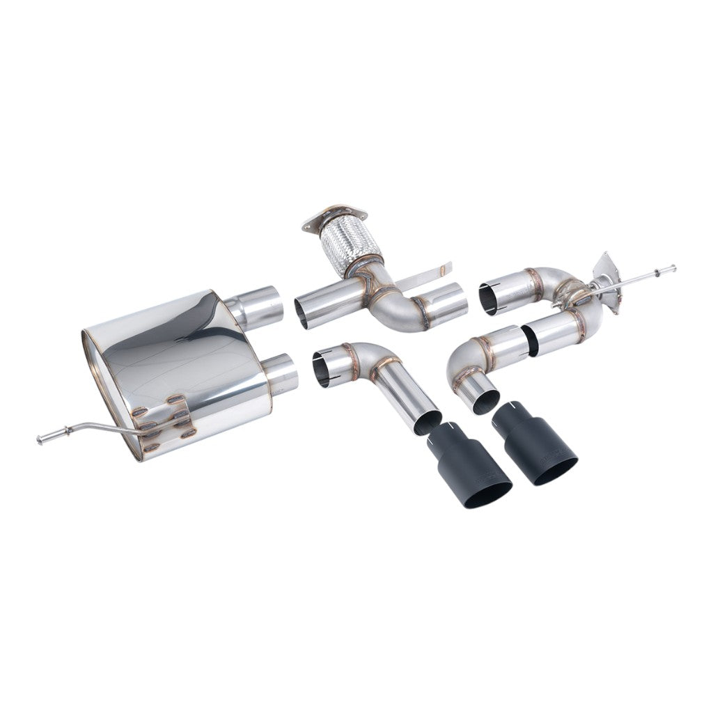 MILLTEK SSXRN427 Вихлопна система Cat-Back, 2.76" (насадки GT-90, чорний Cerakote) для ALPINE A110S 2019- Photo-0 