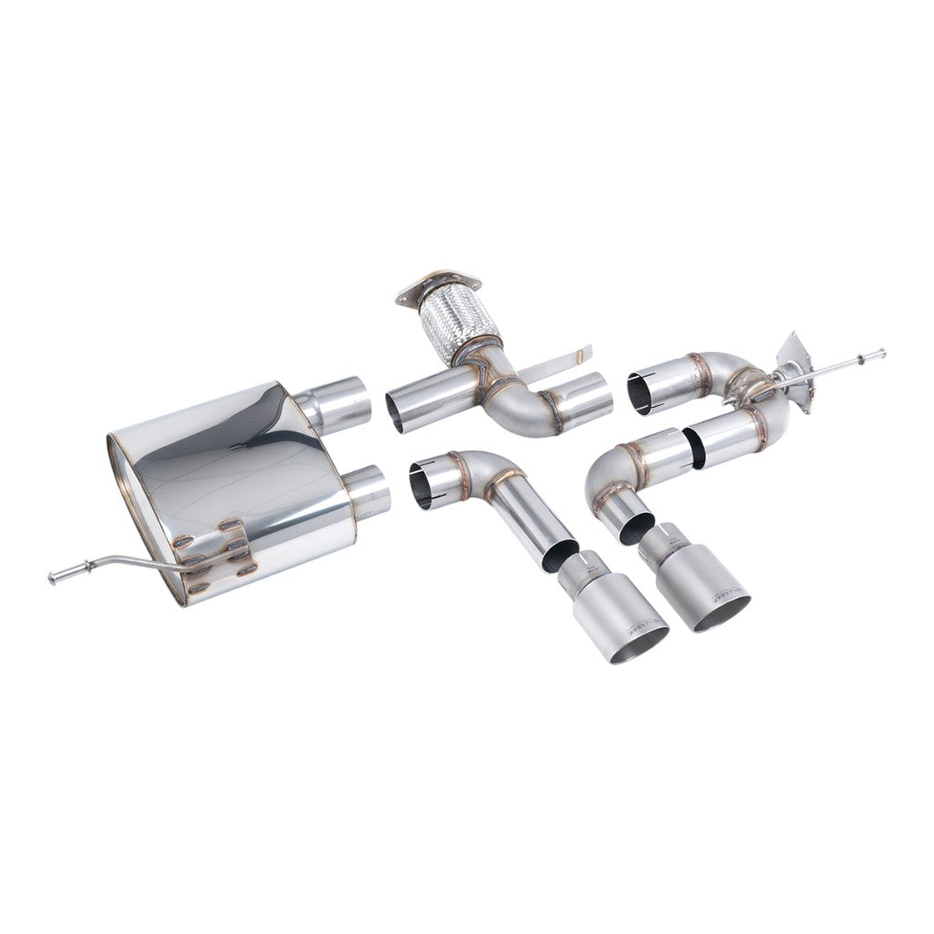MILLTEK SSXRN428 Вихлопна система Cat-Back, 2.76" (насадки GT-90, матовий титан) для ALPINE A110S 2019- Photo-0 
