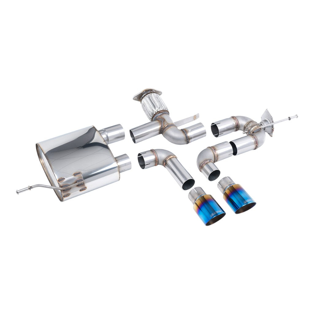 MILLTEK SSXRN429 Вихлопна система Cat-Back, 2.76" (насадки GT-90, синій титан) для ALPINE A110S 2019- Photo-0 