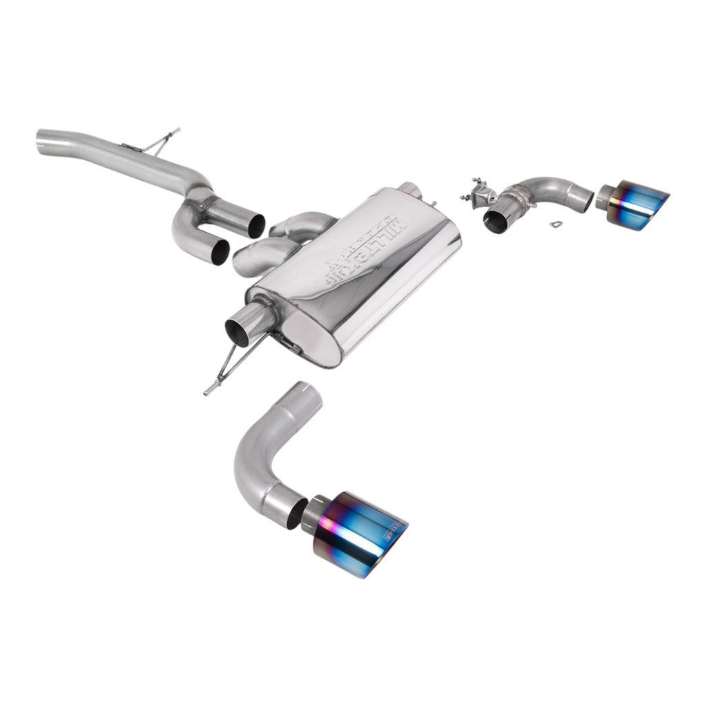 MILLTEK SSXTY141 Вихлопна система Filter-Back, 2.76" (насадки GT-115, синій титан) для TOYOTA GR Supra 2.0 Turbo EU (A90) 2021- Photo-0 