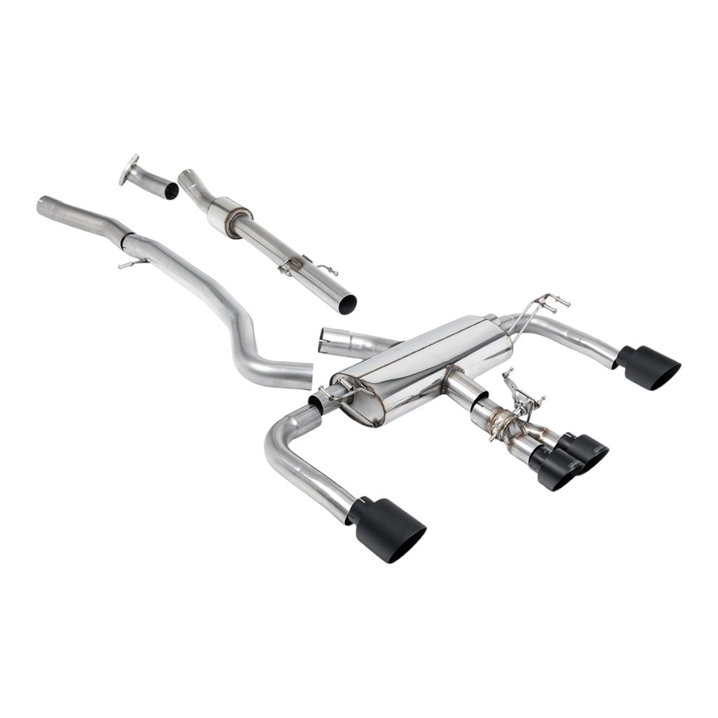 MILLTEK SSXTY150 Вихлопна система Cat-Back, 3" (насадки GT, чорний Cerakote) для TOYOTA GR Corolla 1.6 Turbo 2023- Photo-0 