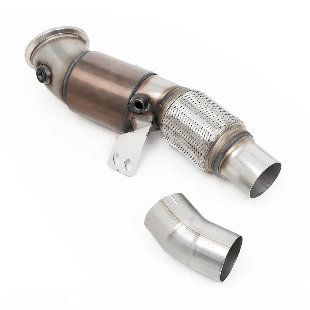 MILLTEK SSXTY210 Даунпайп з каталізатором, 3.54" для BMW M240i XDrive (G42) / TOYOTA GR Supra 3.0 (A90) Photo-0 