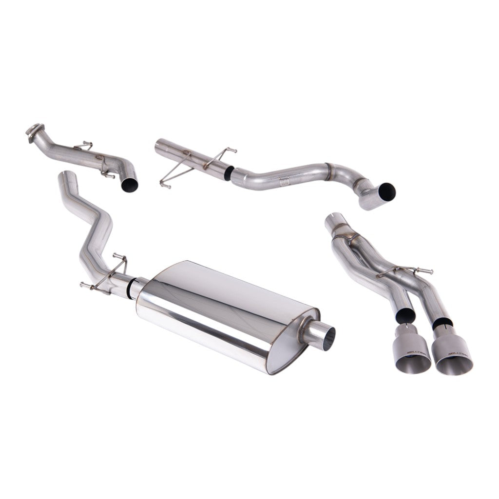 MILLTEK SSXTY219 Вихлопна система Cat-Back, 3" (насадки GT-100, матовий титан) для TOYOTA Tacoma 2.4L Turbo Hybrid Crew / Ext. Cab 2024- Photo-0 