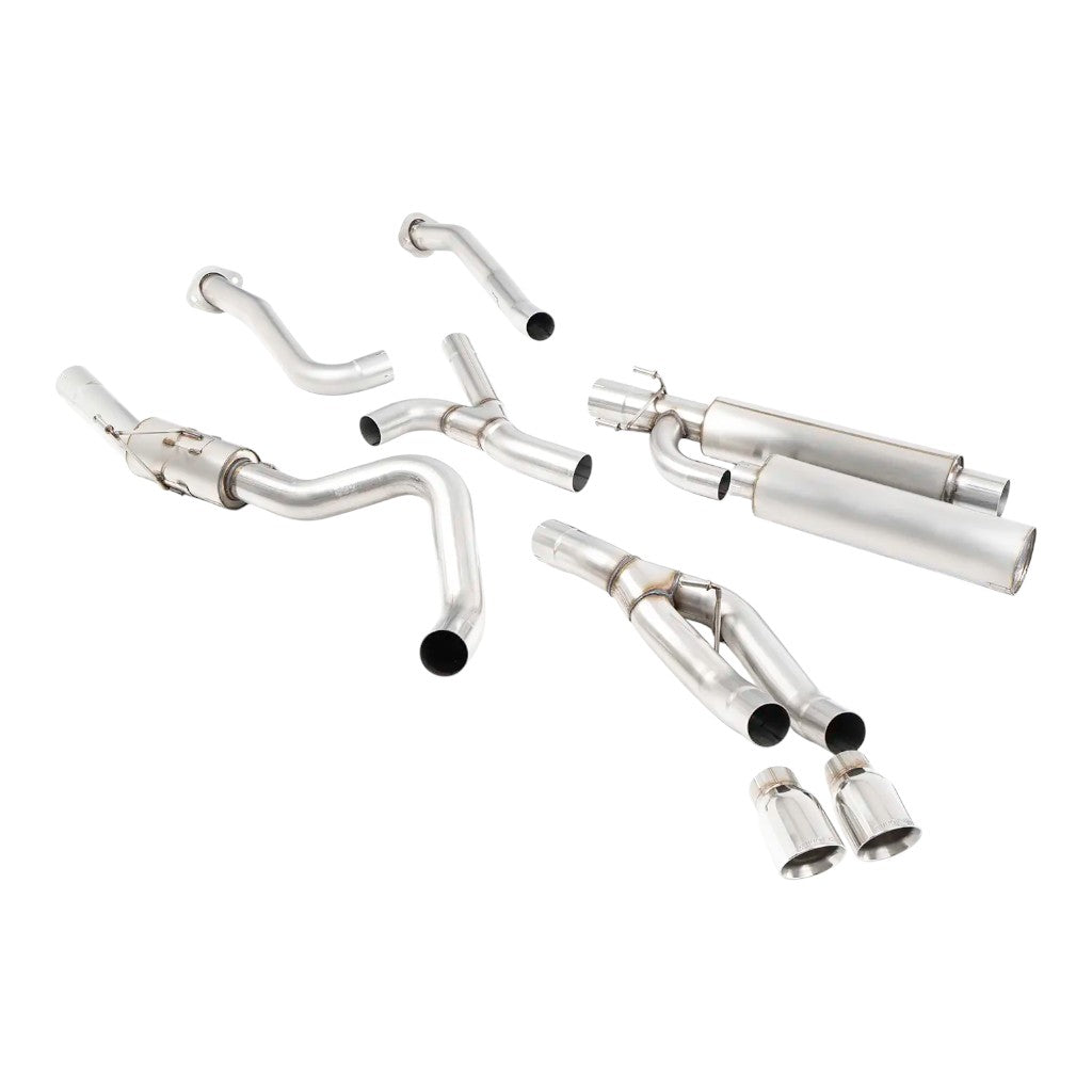 MILLTEK SSXTY236 Вихлопна система Cat-Back, 3'' (поліровані насадки GT-100) для TOYOTA Tundra 3.5 V6 2021- Photo-0 