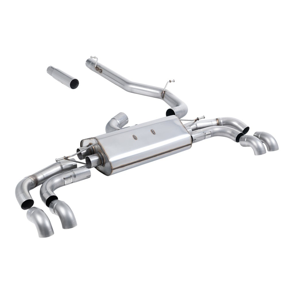 MILLTEK SSXVW742 Вихлопна система Cat-Back, 3" для VW Tiguan R-Line 2.0 TSI LWB 2022- Photo-0 