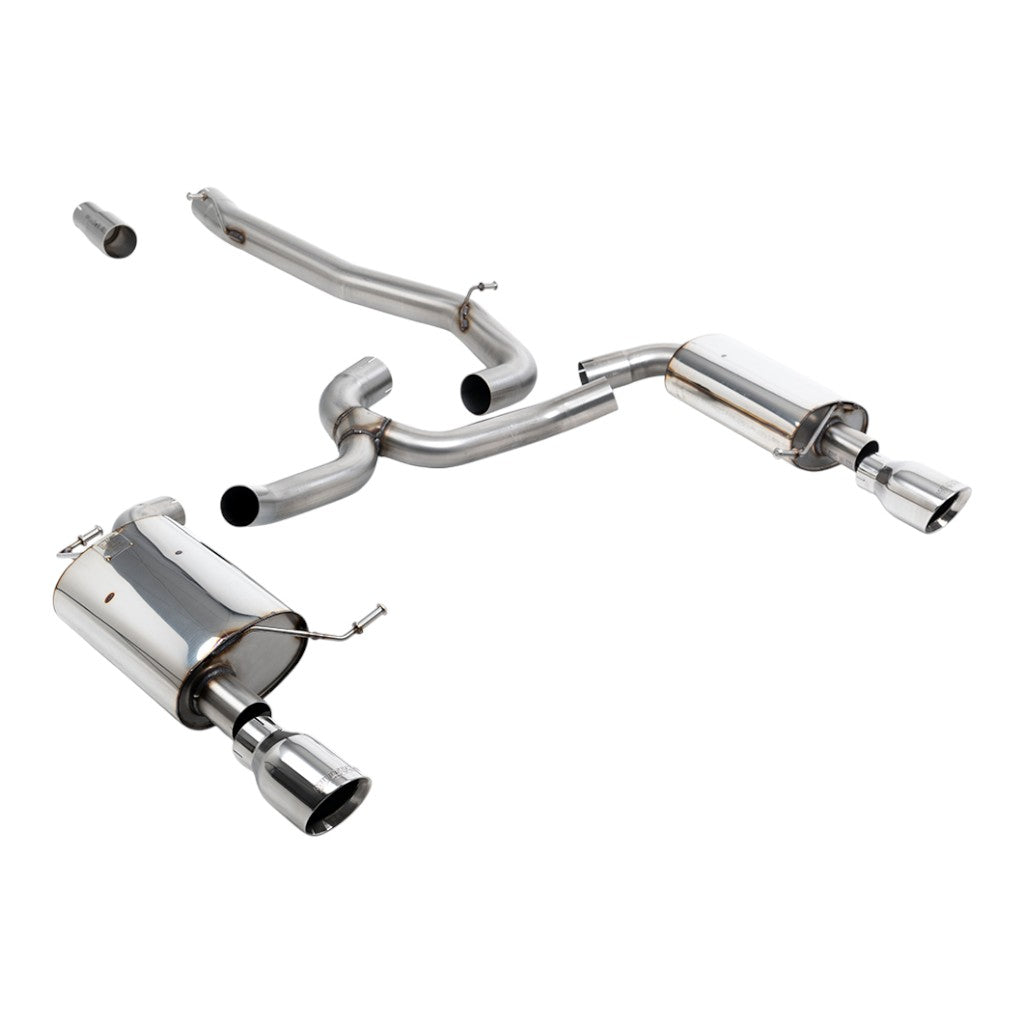 MILLTEK SSXVW747 Вихлопна система Cat-Back, 3" (насадки поліровані GT-100) для VW Golf Alltrack 1.8 (MK7) 2016-2021 Photo-0 