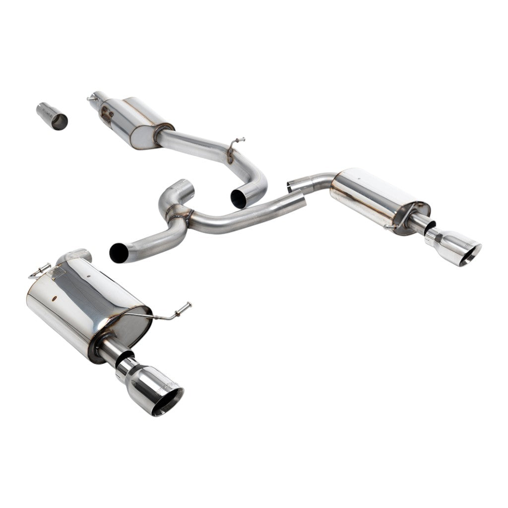MILLTEK SSXVW752 Вихлопна система Cat-Back, 3" (насадки поліровані GT-100) для VW Golf Alltrack 1.8 (MK7) 2016-2021 Photo-0 