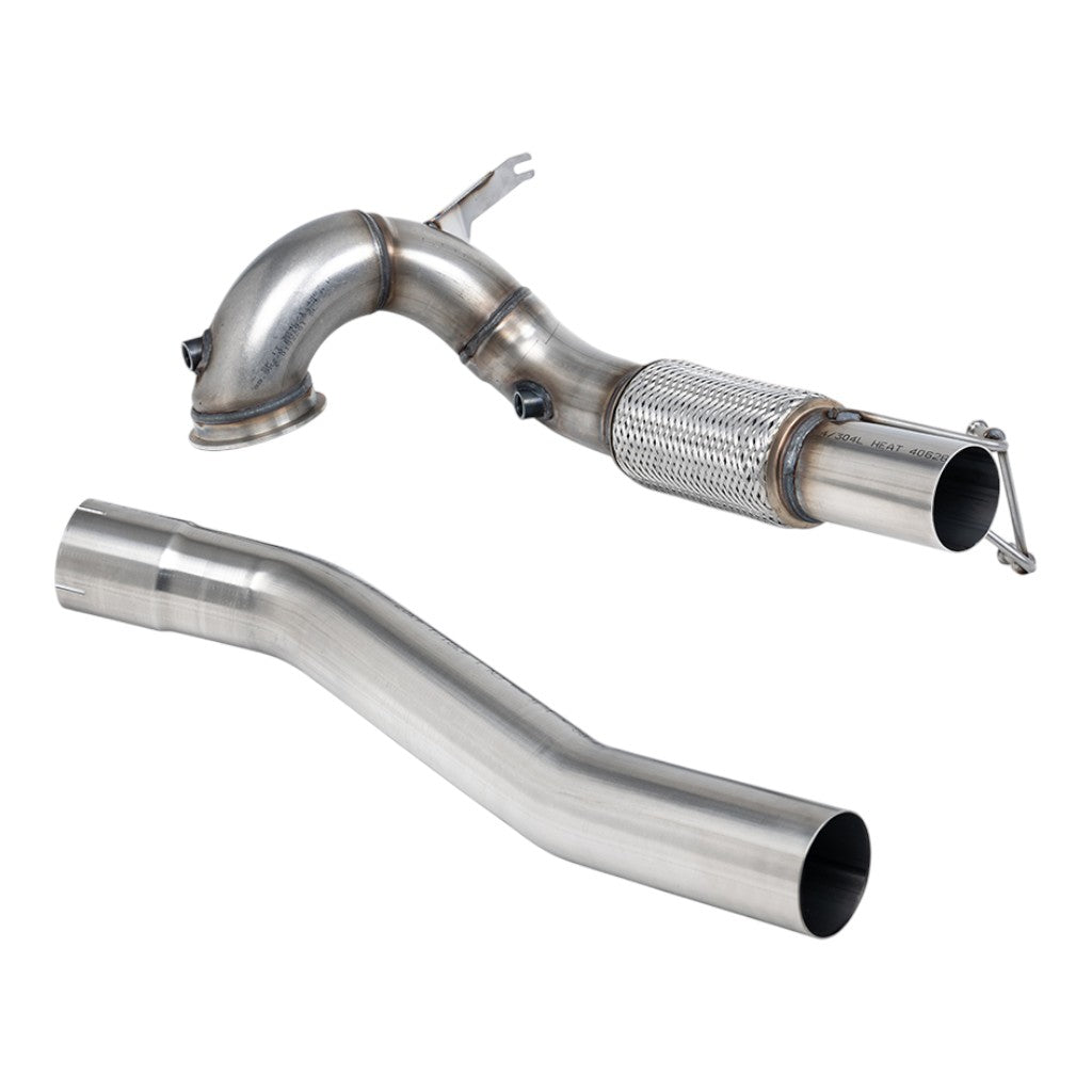 MILLTEK SSXVW763 Даунпайп без каталізатора, 3.7" для VW Golf GTI (MK8) Non GPF 2021- Photo-0 