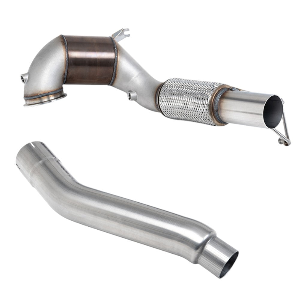 MILLTEK SSXVW766 Даунпайп з каталізатором, 3.7" (No CEL) для VW Golf GTI (MK8) Non GPF 2021- Photo-0 