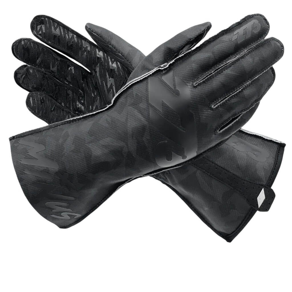 MINUS273 CAMOV3-BBG-L Рукавички для картингу Camo V3, Чорний / Чорний / Сірий, Розмір L Photo-0 