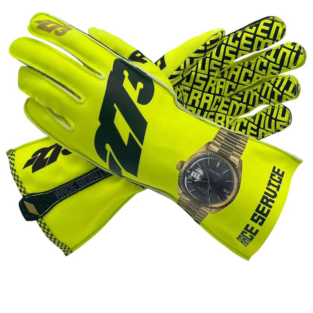 MINUS273 RS-FYBG-XS Рукавички для картингу M273 x RS, Жовтий Флуо / Чорний / Золотий, Розмір XS Photo-0 
