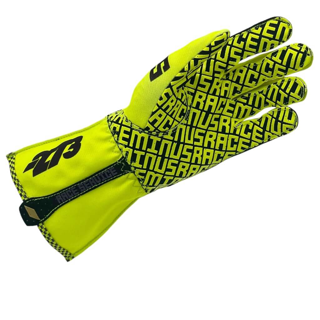 MINUS273 RS-FYBG-3XS Рукавички для картингу M273 x RS, Жовтий Флуо / Чорний / Золотий, Розмір 3XS Photo-2 