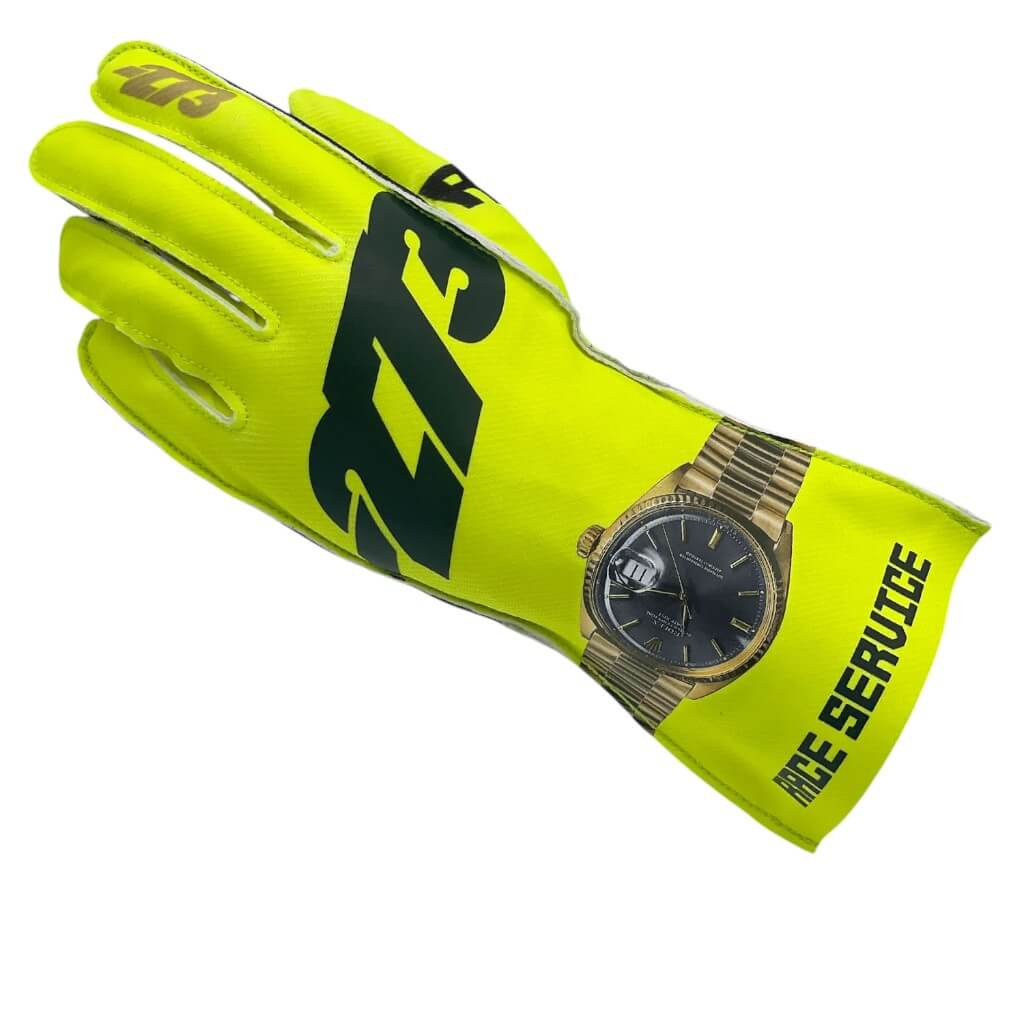 MINUS273 RS-FYBG-3XS Рукавички для картингу M273 x RS, Жовтий Флуо / Чорний / Золотий, Розмір 3XS Photo-1 