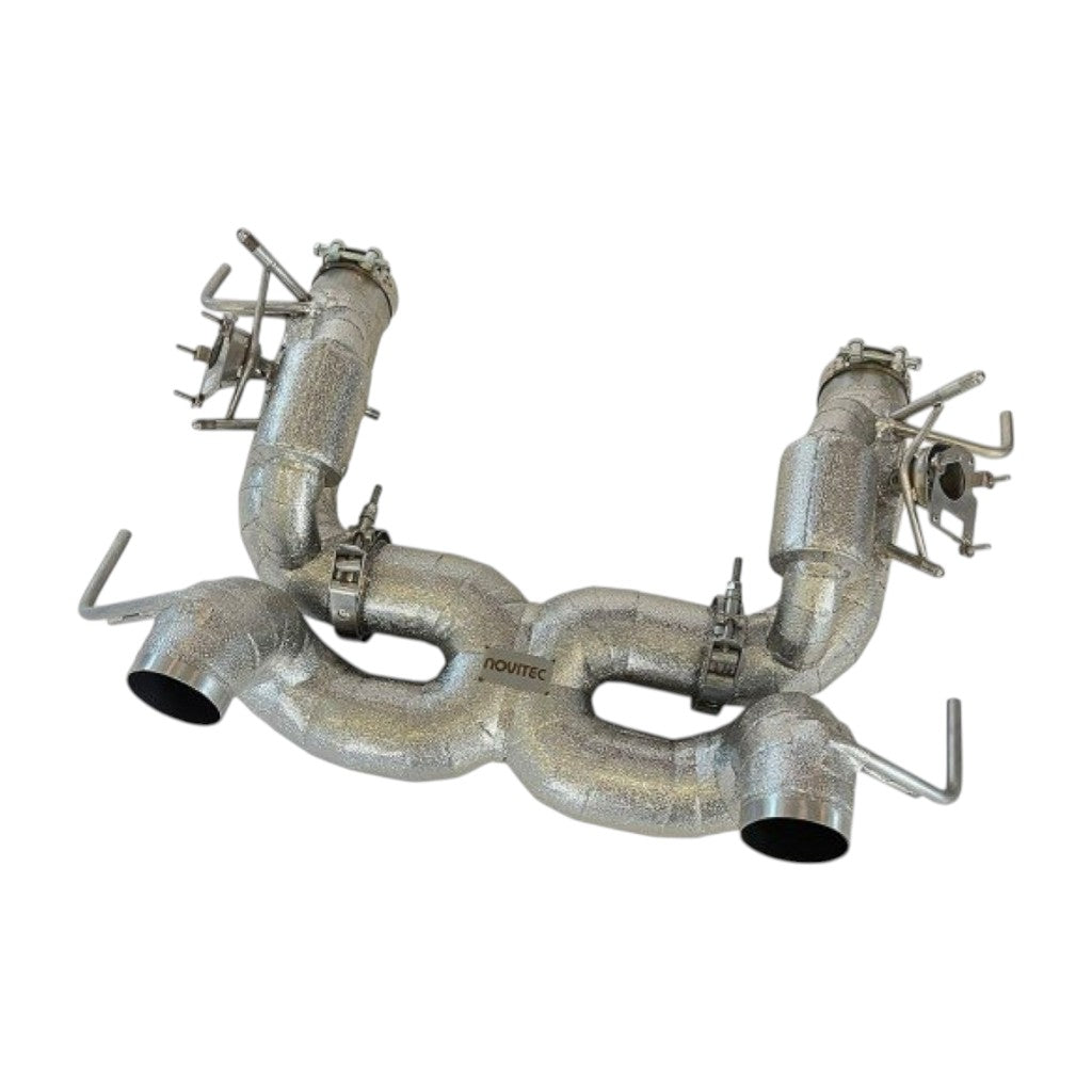 NOVITEC F1 090 76 Вихлопна система з регулюванням заслінок, Inconel із золотим покриттям для FERRARI SF90 XX / SF90 2019- Photo-0 