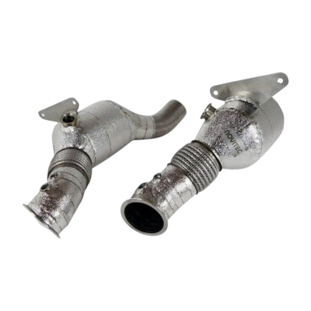 NOVITEC F1 444 65 Спортивні металічні каталізатори (позолочені) для FERRARI F8 Spider Photo-0 