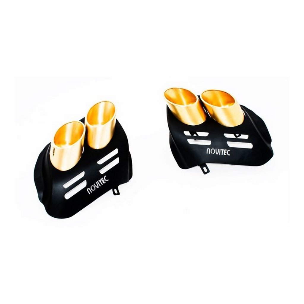 NOVITEC F1 666 18 Насадки вихлопу, позолочена нержавіюча сталь, 2 шт для FERRARI Purosangue 2022– Photo-0 
