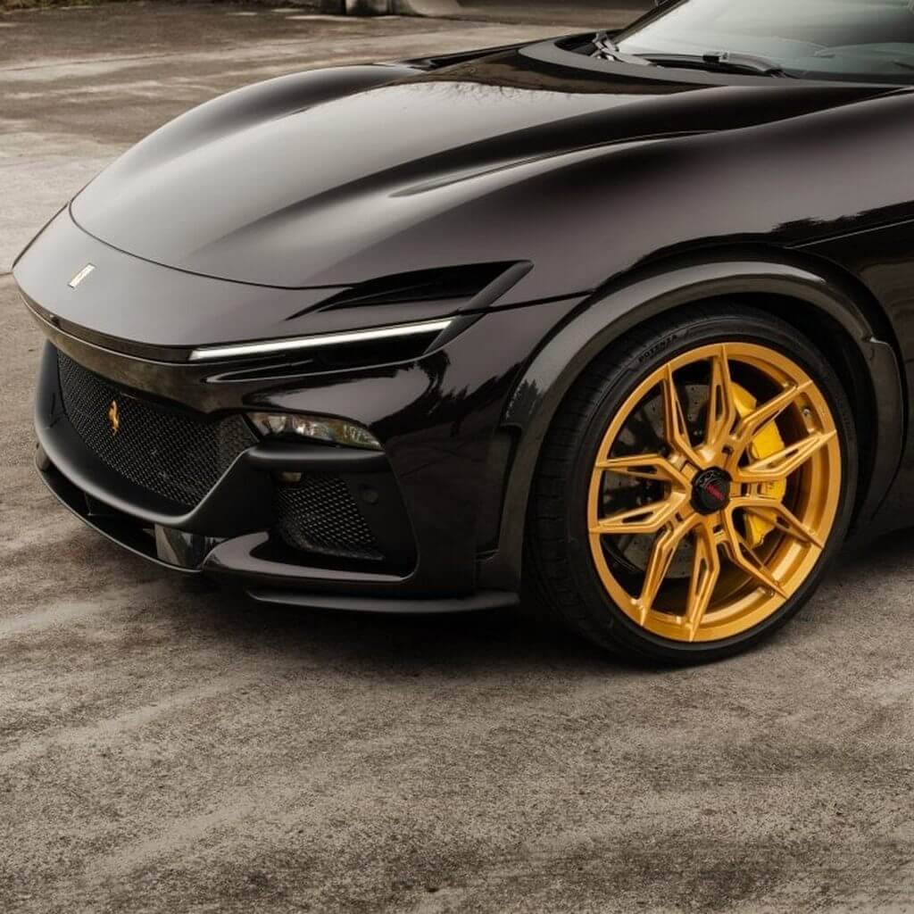 NOVITEC F4 666 27 Комплект дисків та шин NF11, ковані, імітація центрального замку, прозорий колір, поліровані для FERRARI Purosangue 2022- Photo-1 