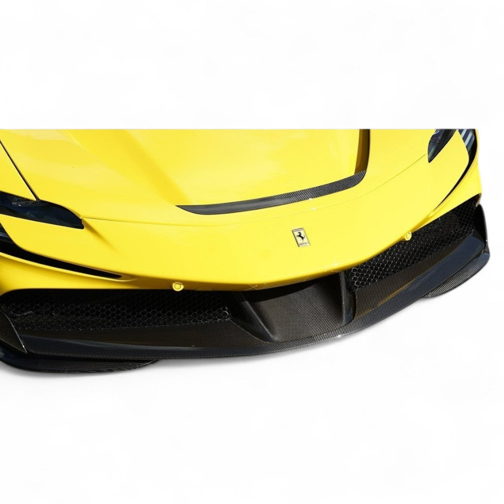 NOVITEC F6 090 30 Накладка переднього спойлера, видимий карбон для FERRARI SF90 2019- Photo-1 