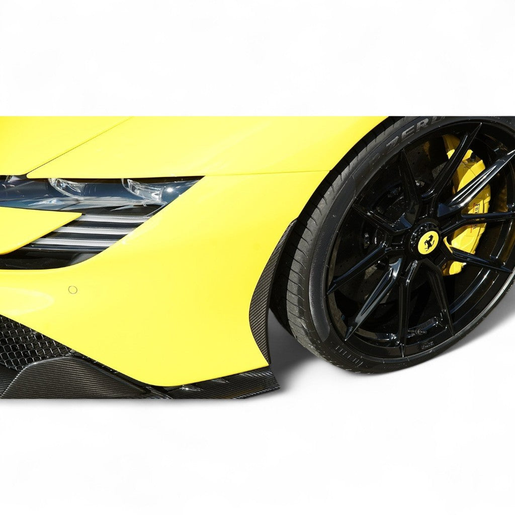 NOVITEC F6 090 32 Накладка поперечна на передній бампер, видимий карбон для FERRARI SF90 2019- Photo-1 