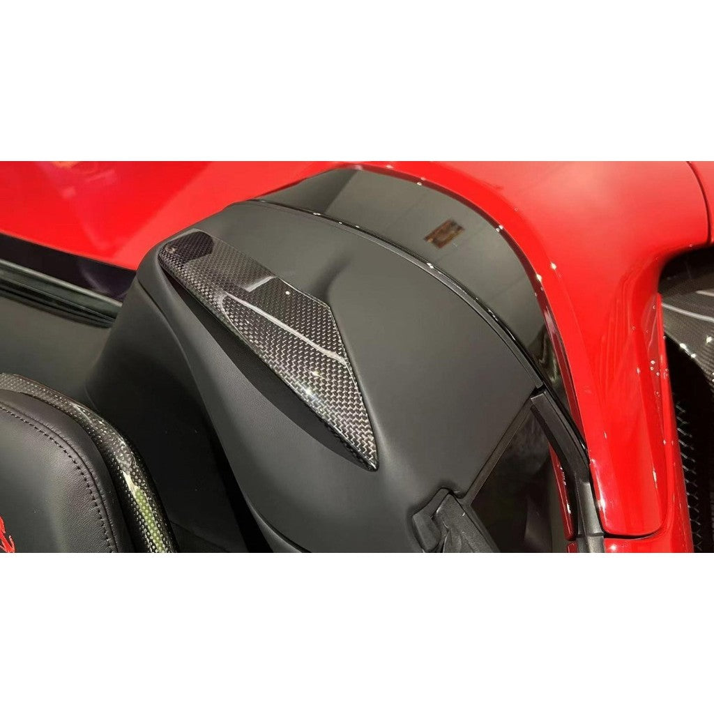 NOVITEC F6 090 55 Накладка на дуги безпеки, видимий карбон для FERRARI SF90 Spider 2019- Photo-1 