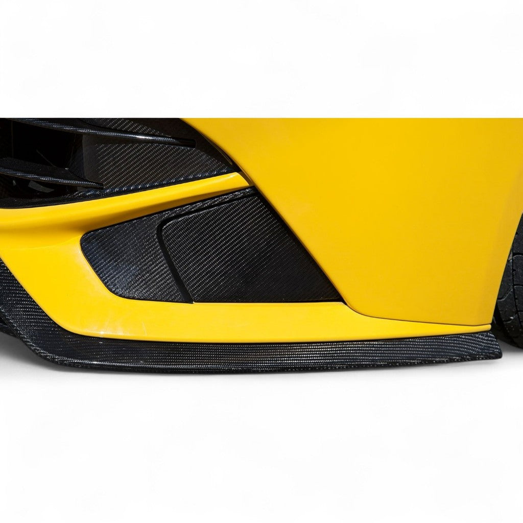 NOVITEC F6 222 31 Накладка на повітрозабірник гальм для авто без парктроників, видимий карбон для FERRARI F12 2012-2017 Photo-1 