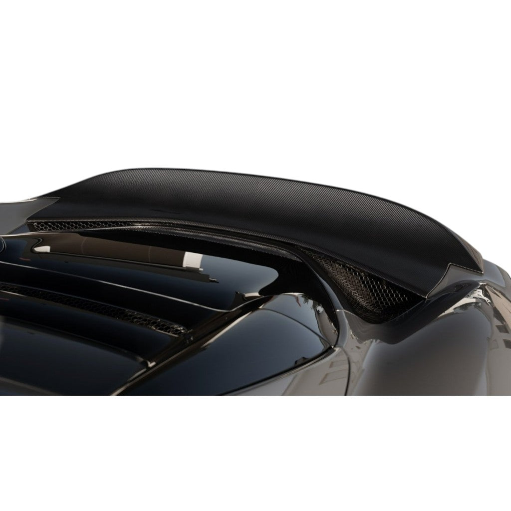 NOVITEC F6 296 25 Спойлер Ducktail, видимий карбон (тільки разом з F6 296 27) для FERRARI 296 2021- Photo-1 