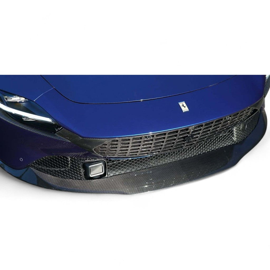 NOVITEC F6 333 60 Накладка переднього спойлера, видимий карбон для FERRARI Roma 2020- Photo-1 