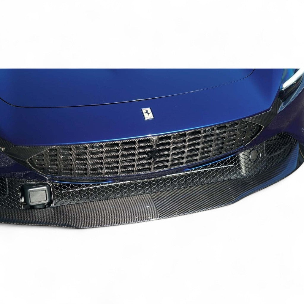 NOVITEC F6 333 62 Передні радіаторні грати для авто з камерою, видимий карбон для FERRARI Roma 2020- Photo-1 