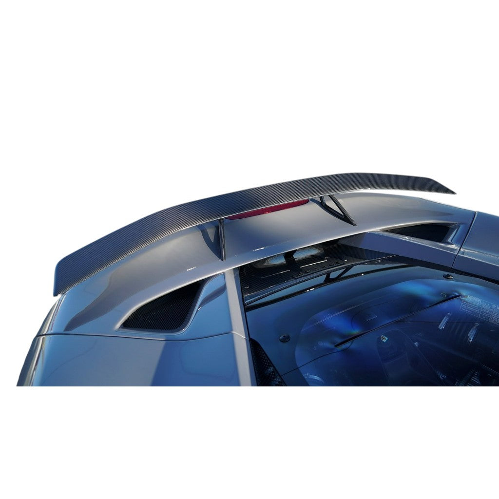 NOVITEC F6 444 37 Заднє антикрило, видимий карбон для FERRARI F8 2019- Photo-1 