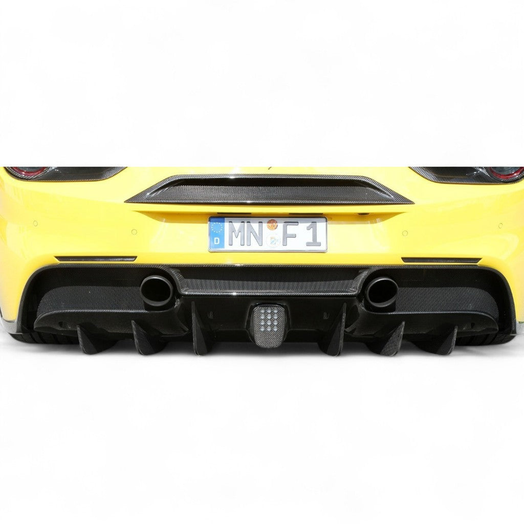 NOVITEC F6 488 51 Дифузор, видимий карбон для FERRARI 488 2015-2019 Photo-1 