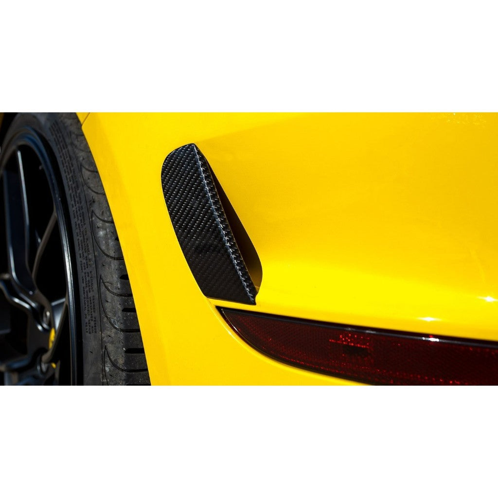 NOVITEC F6 888 76 Накладка на вентиляційні отвори заднього бампера, видимий карбон для FERRARI California 2008-2017 Photo-1 