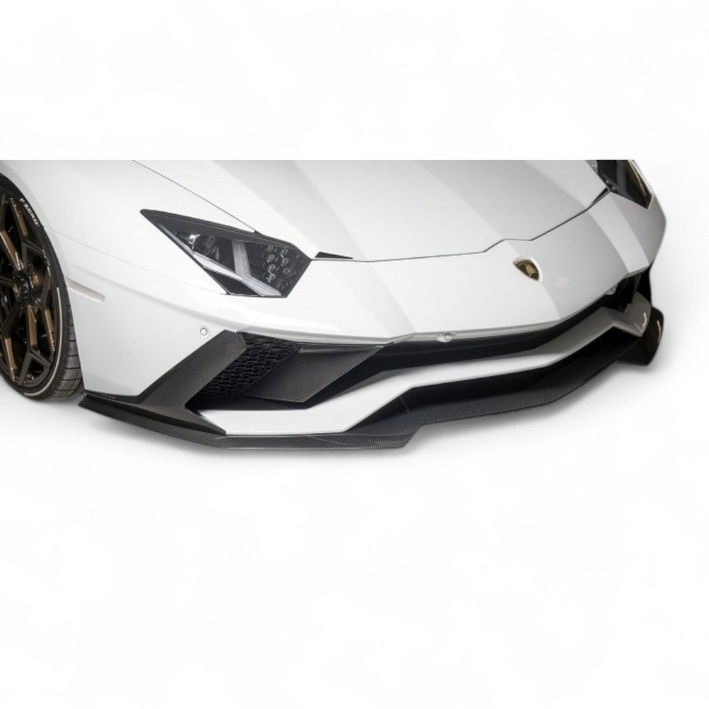NOVITEC L6 111 65 Накладка переднього спойлера, видимий карбон для LAMBORGHINI Aventador S / Aventador Ultimae Photo-1 