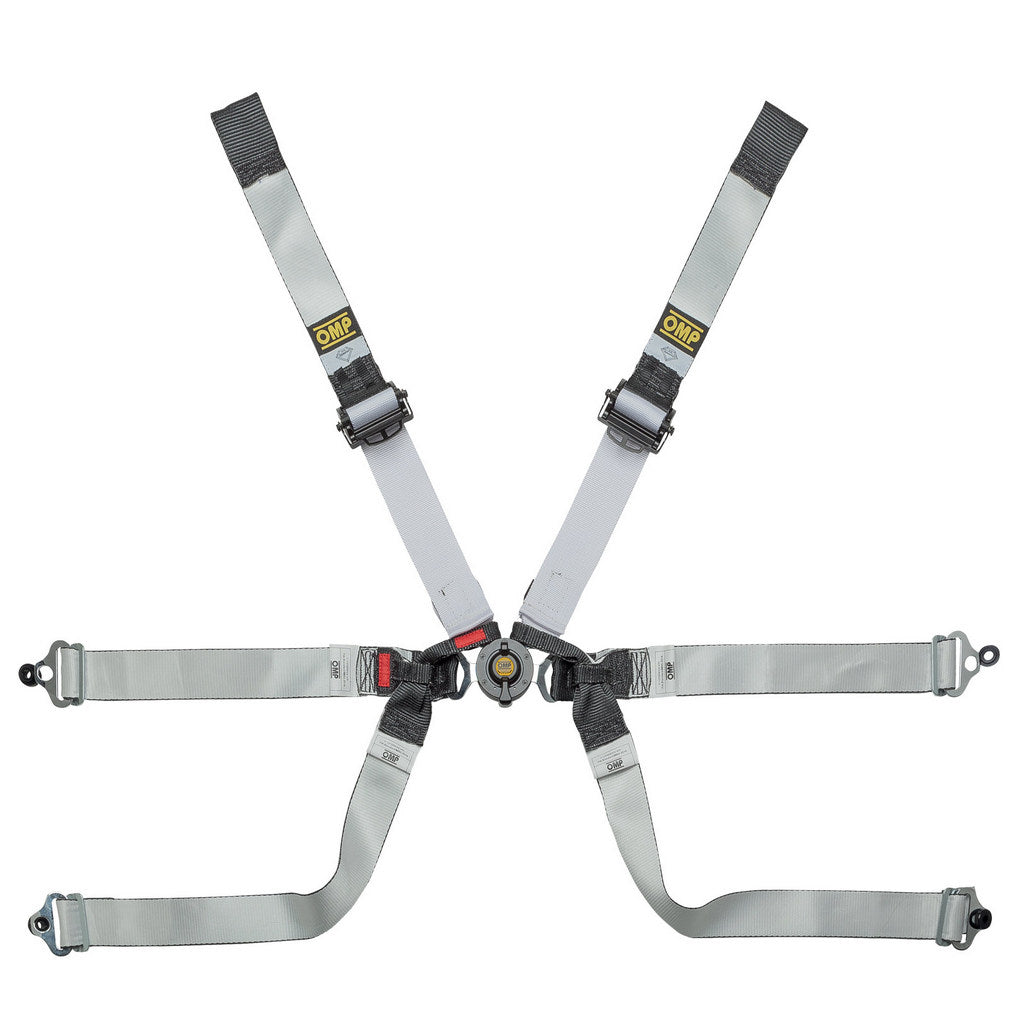 OMP DA0-0104-A01-076 Ремені безпеки One-D Formula 2", 6-точкові, FIA 8853-2016, чорний/білий Photo-0 