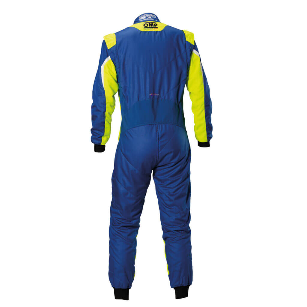 OMP IA0-1859-B01-044-56 Костюм для автоспорту Tecnica Evo, FIA 8856-2018, Синій / Жовтий, Розмір 56 Photo-1 