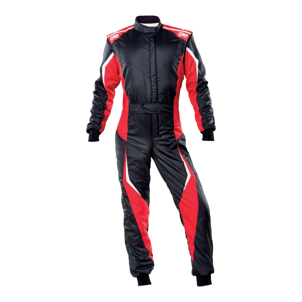 OMP IA0-1859-B01-073-56 Костюм для автоспорту Tecnica Evo , FIA 8856-2018, Чорний / Червоний, Розмір 56 Photo-0 