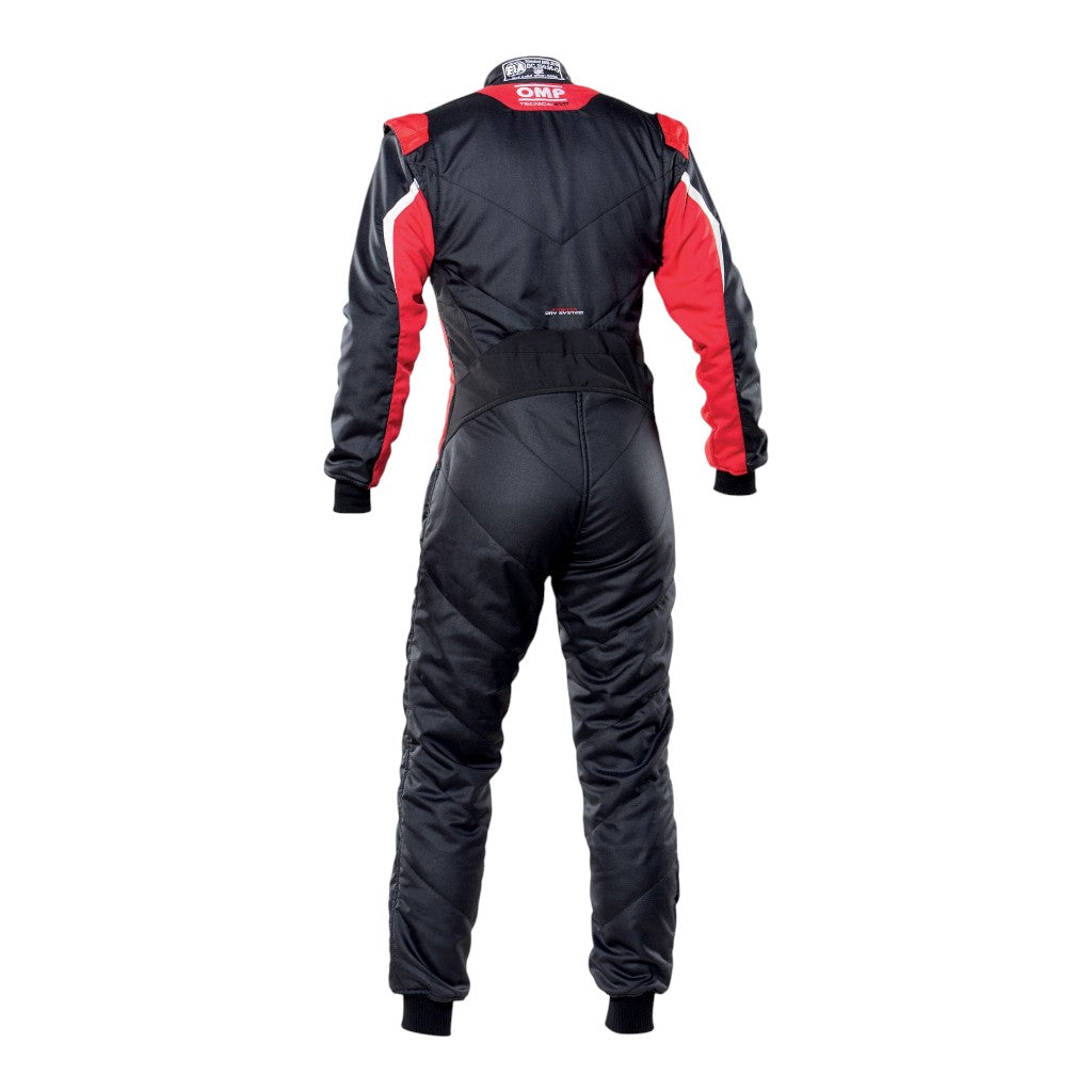 OMP IA0-1859-B01-073-62 Костюм для автоспорту Tecnica Evo , FIA 8856-2018, Чорний / Червоний, Розмір 62 Photo-1 
