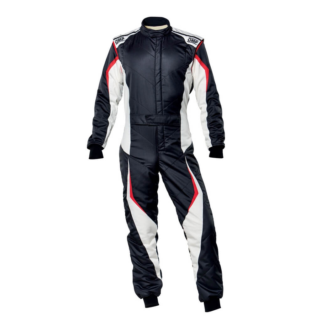 OMP IA0-1859-B01-076-44 Костюм для автоспорту Tecnica Evo , FIA 8856-2018, Чорний / Білий, Розмір 44 Photo-0 