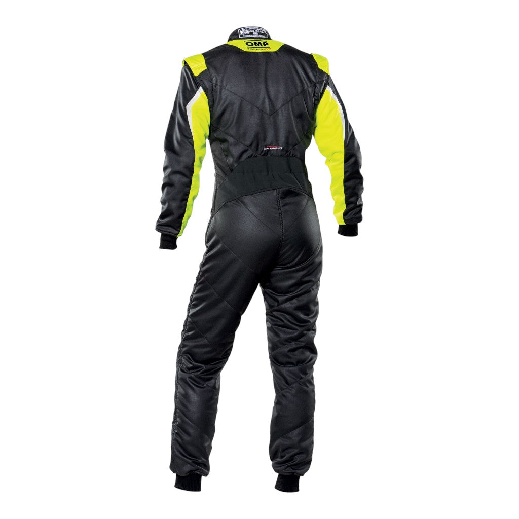 OMP IA0-1859-B01-178-46 Костюм для автоспорту Tecnica Evo , FIA 8856-2018, Чорний / Жовтий, Розмір 46 Photo-1 