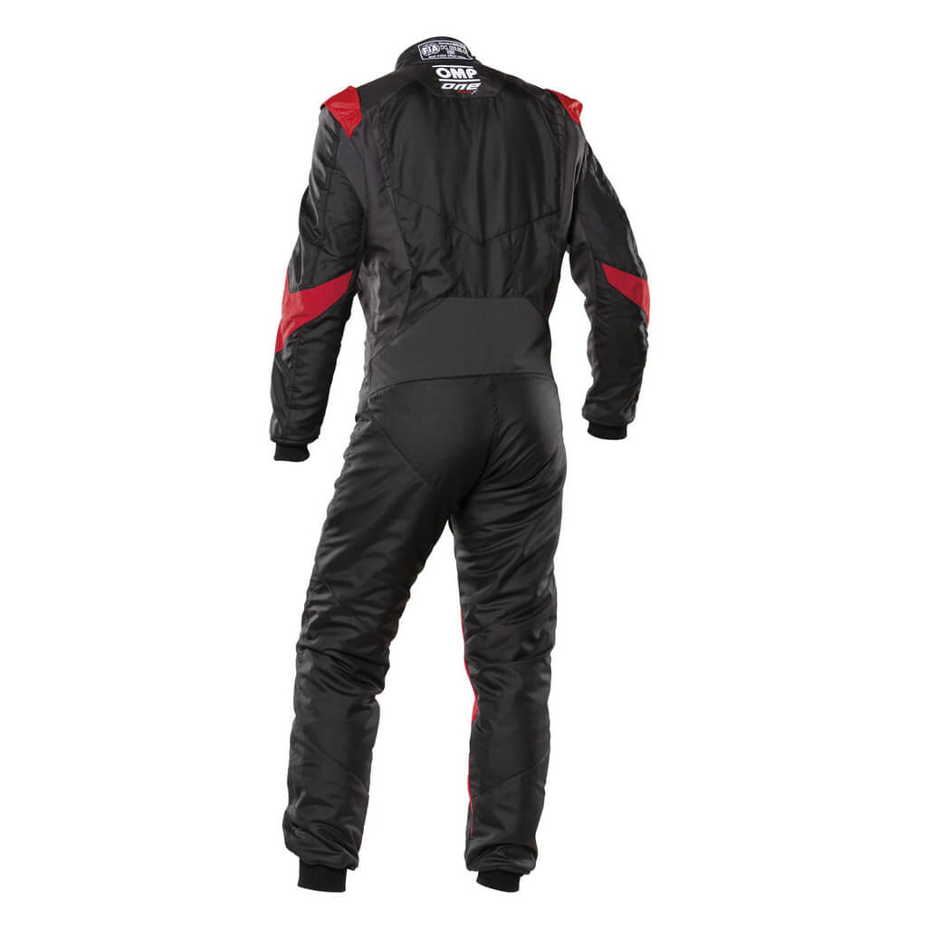 OMP IA0-1861-A01-073-60 (IA0186107360) Комбінезон для автоспорту ONE EVO X, FIA 8856-2018, чорний/червоний, розмiр 60 Photo-1 