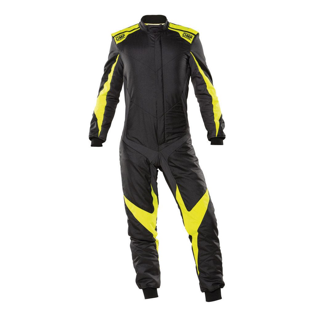 OMP IA0-1861-A01-178-52 (IA0186117852) Комбінезон для автоспорту ONE EVO X, FIA 8856-2018, чорний/флюор. жовтий, розмір 52 Photo-0 