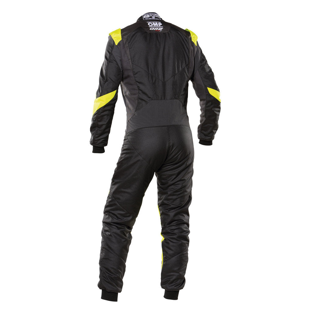 OMP IA0-1861-A01-178-52 (IA0186117852) Комбінезон для автоспорту ONE EVO X, FIA 8856-2018, чорний/флюор. жовтий, розмір 52 Photo-1 