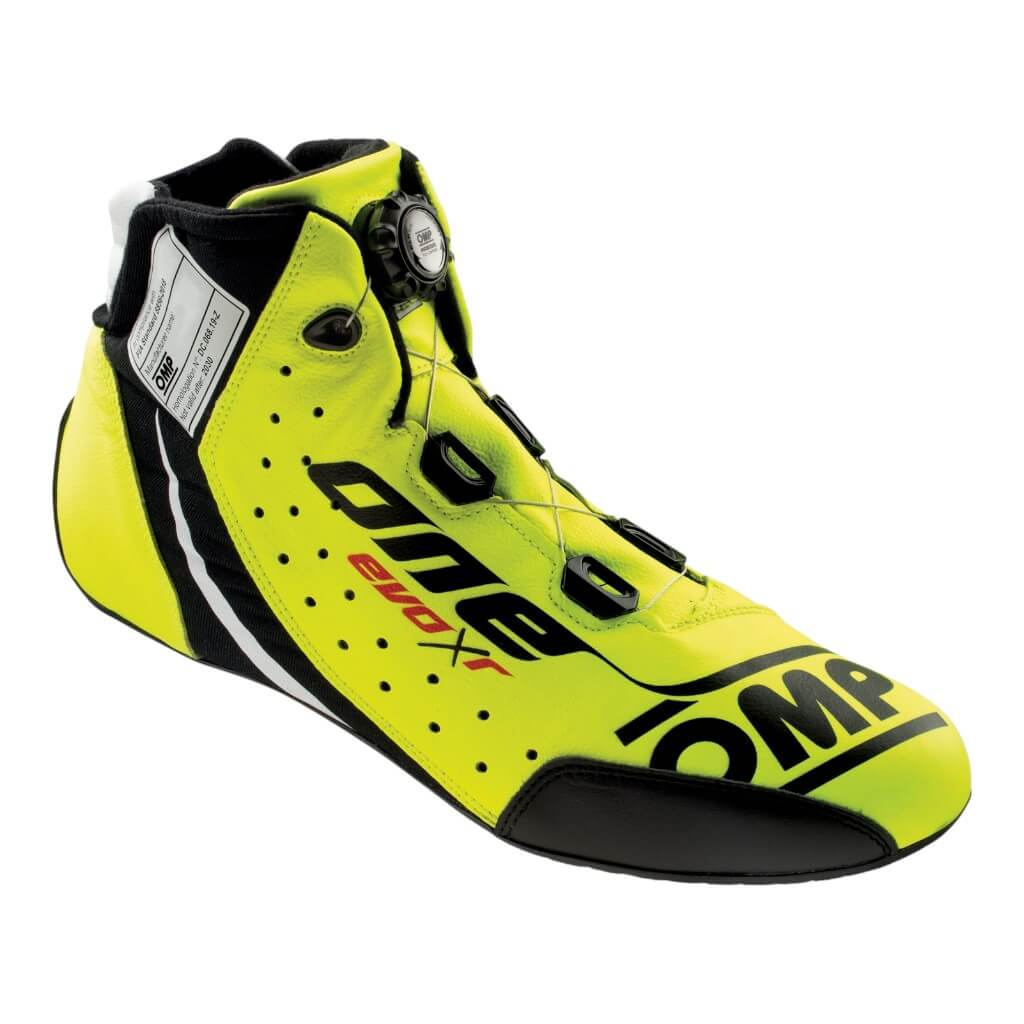 OMP IC0-0805-B01-099-40 Черевики для автоспорту One Evo X R, FIA 8856-2018, Жовтий флуо, Розмір 40 Photo-0 