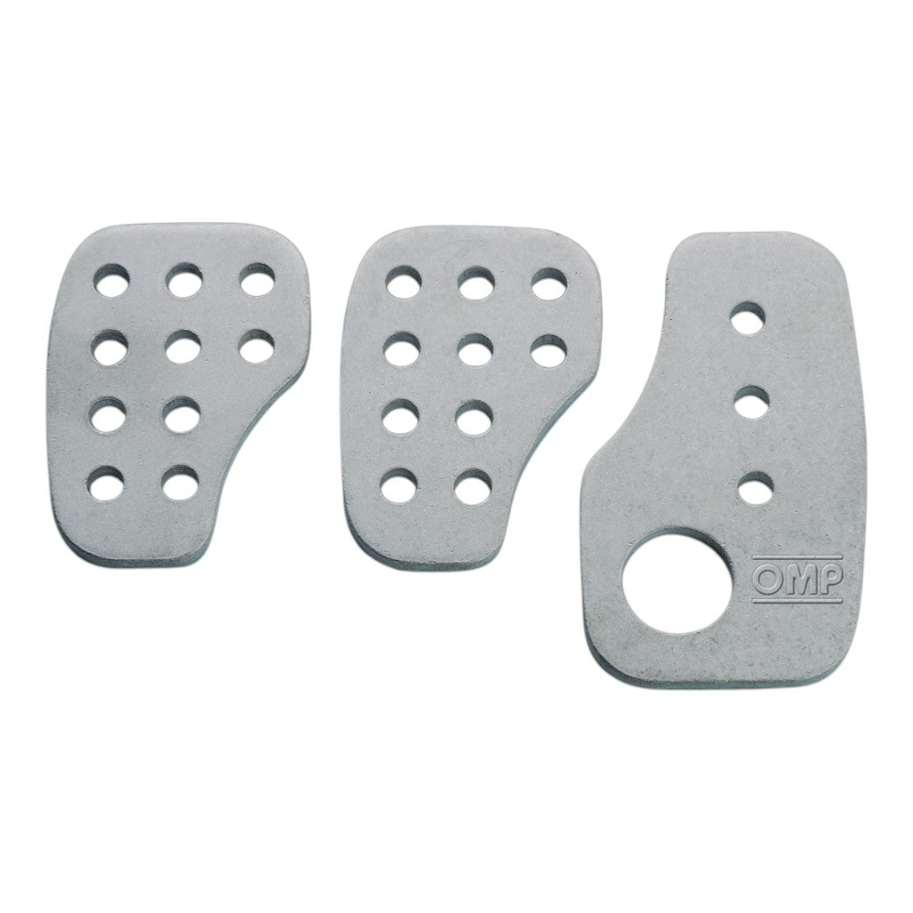 OMP OA0-1030 Комплект із 3 педалей, алюміній, сріблястий Photo-0 